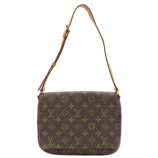 ルイヴィトン LOUIS VUITTON ミュゼットタンゴ ショート M51257 モノグラムキャンバス ショルダーバッグ ゴールド金具 茶