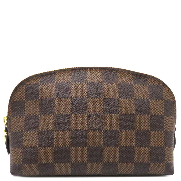 ルイヴィトン LOUIS VUITTON ポシェット コスメティック PM N47516 ダミエ ダミエキャンバス ポーチ ゴールド金具 茶  メイクポーチ 化粧ポーチ