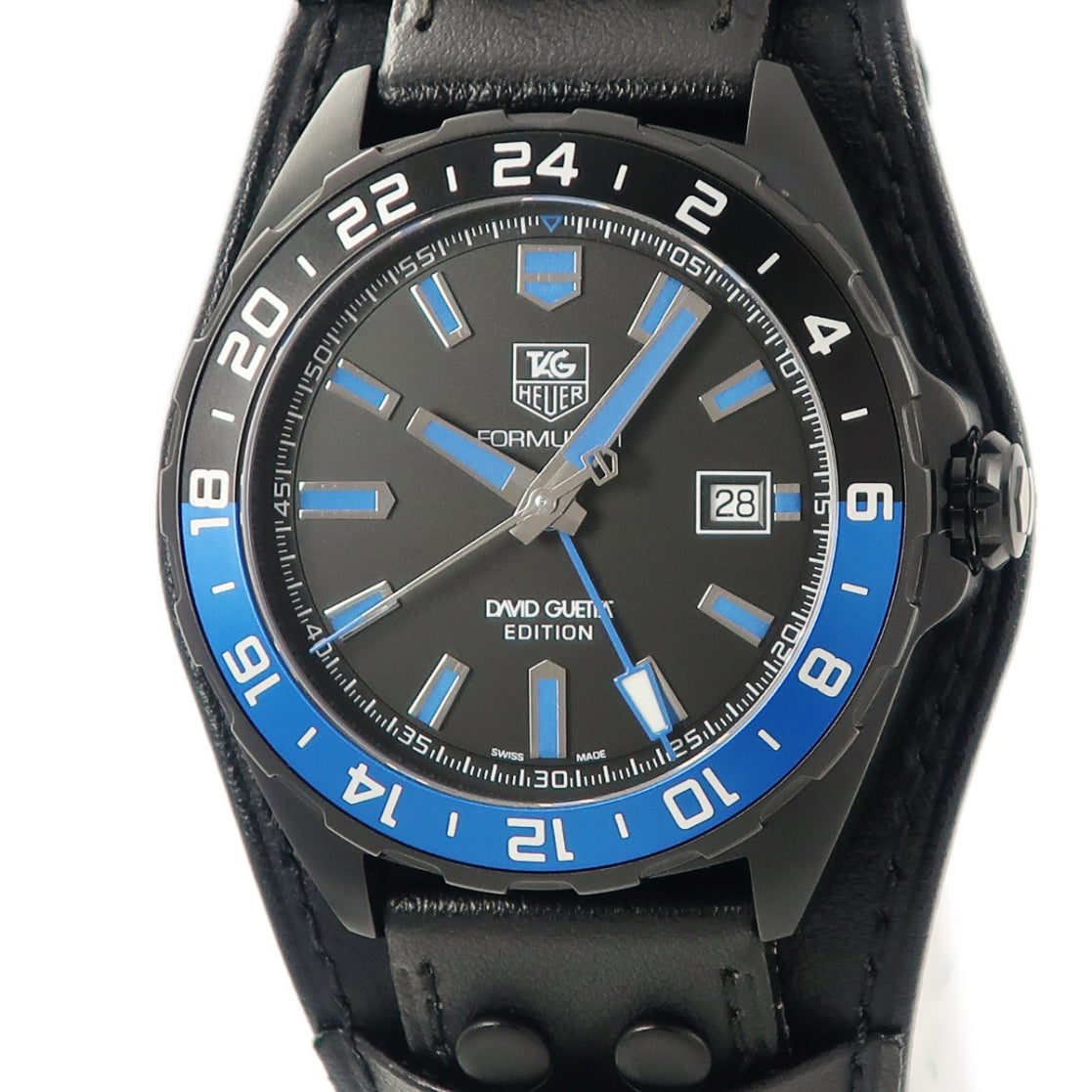 タグホイヤー Tag Heuer フォーミュラ1 キャリバー5 デヴィット ゲッタ限定 WAZ201A.FC8195 自動巻き メンズ 黒 青 GMT