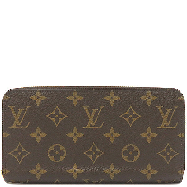 ルイヴィトン LOUIS VUITTON ジッピー ウォレット M41895 モノグラム×フューシャ モノグラムキャンバス 長財布 ゴールド金具  ピンク 茶 ラウンドファスナー