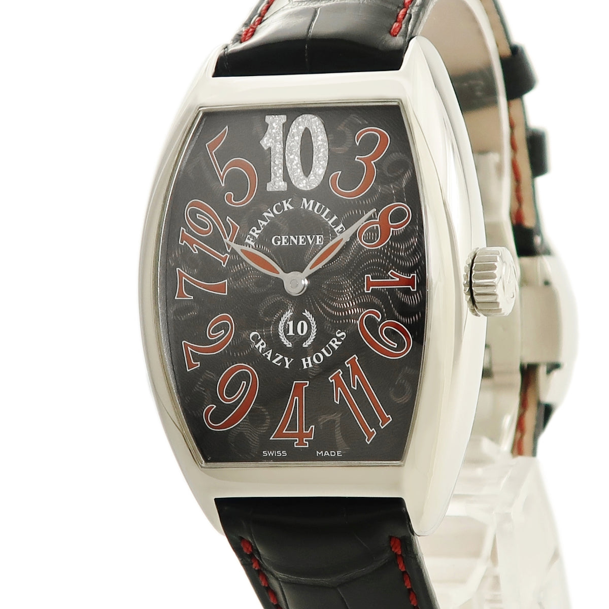 フランクミュラー FRANCK MULLER クレイジーアワーズ 10周年記念モデル 7880CH10D AC 自動巻き メンズ 国内正規 純正ダイヤ  黒 赤