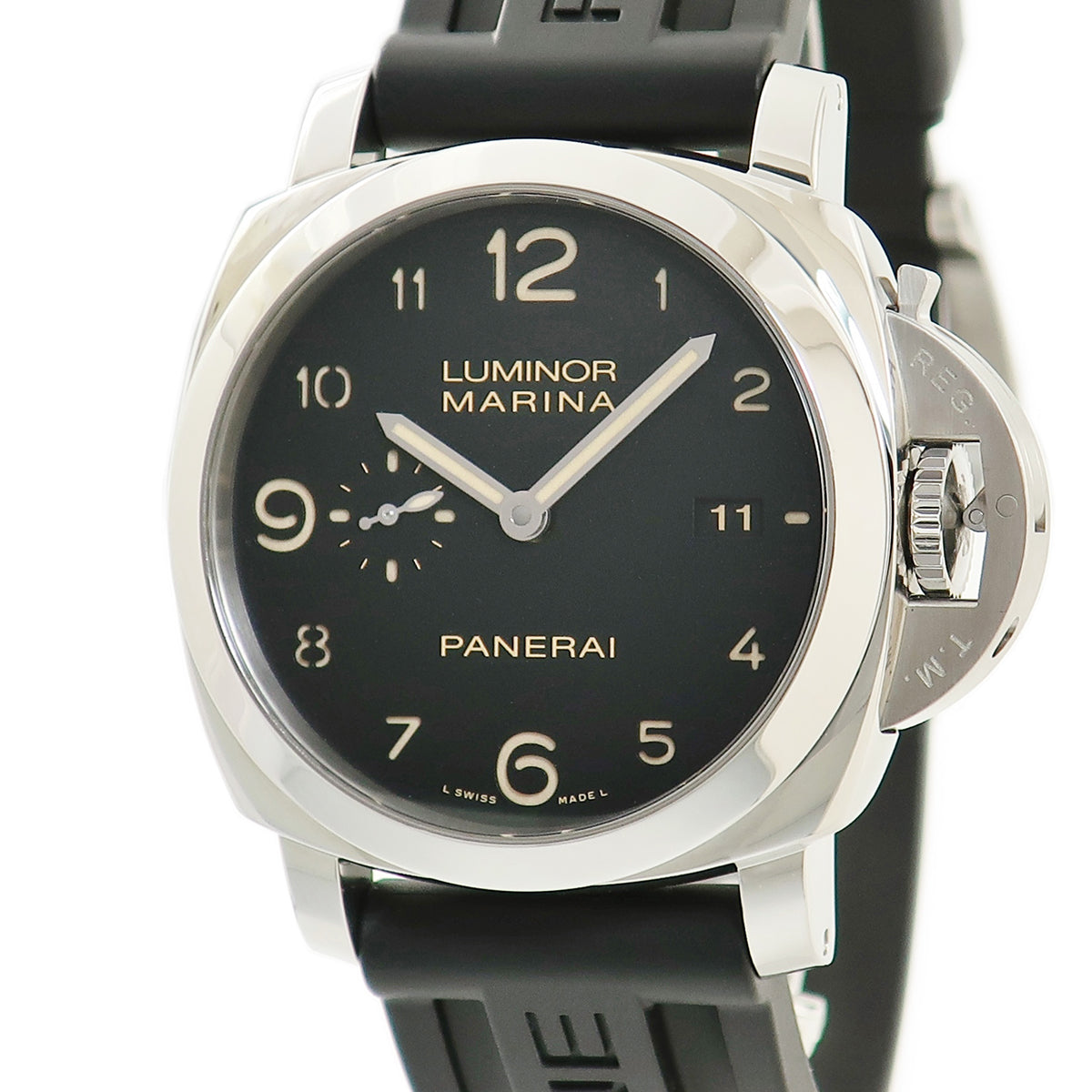 パネライ PANERAI ルミノール マリーナ1950 3デイズ オフィチーネ PAM00359 R番 自動巻き メンズ R番 黒 アラビア