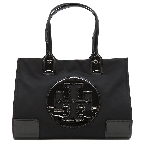 トリーバーチ TORY BURCH エラ パテント 60979 ブラック ナイロン トートバッグ 黒 ハンドバッグ