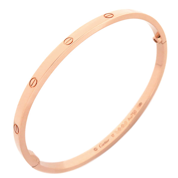 カルティエ Cartier LOVE ラブブレス SM B6047317 ピンクゴールド K18PG #17 ブレスレット 750 18K