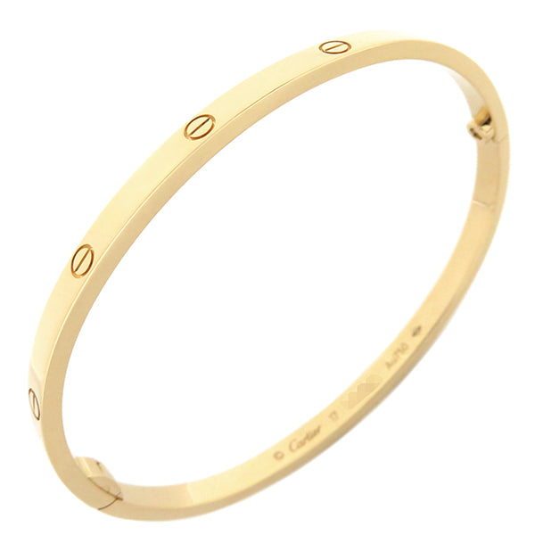 カルティエ Cartier LOVE ラブブレス SM B6047517 イエローゴールド K18YG #17 ブレスレット 750 18K 18金  YG