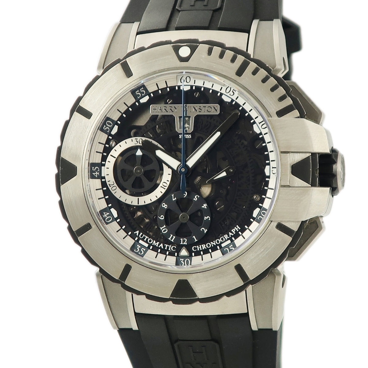 ハリーウィンストン Harry Winston オーシャン スポーツ クロノグラフ OCSACH44ZZ002 411/MCA44ZC.W 自動巻き  メンズ スケルトン