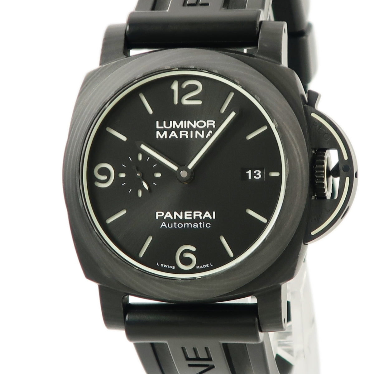 パネライ PANERAI ルミノール マリーナ カーボテック 70周年 限定 PAM01118 W番 自動巻き メンズ W番 黒 2020年