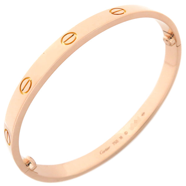 カルティエ Cartier LOVE ラブブレス B6067418 ピンクゴールド K18PG #18 ブレスレット 750 18K 18金