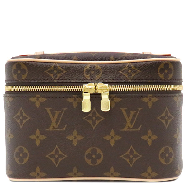 ルイヴィトン LOUIS VUITTON ニース ミニ M44495 モノグラム モノグラムキャンバス ポーチ ゴールド金具 新品 未使用 茶  バニティ メイクポーチ