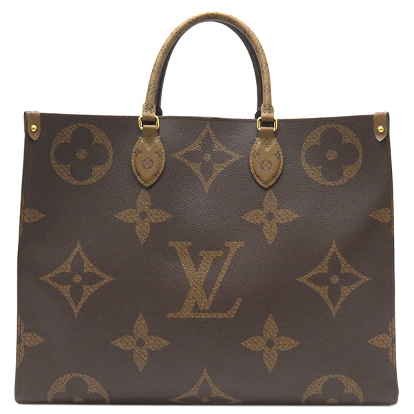 ルイヴィトン LOUIS VUITTON オンザゴー GM M45320 モノグラム×レッド モノグラムキャンバス モノグラムリバースキャン