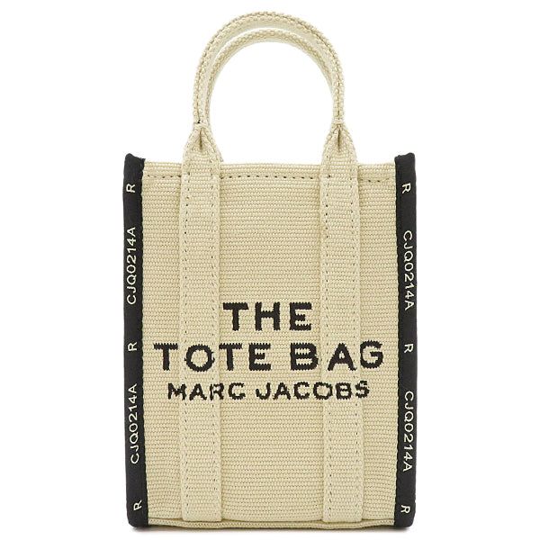 マークジェイコブス MARC JACOBS THE JACQUARD PHONE TOTE BAG 2R3HCR027H01263 ベージュ  コットンキャンバス 2WAYバッグ シルバー金具 ハンドバッグ ショルダー 新品 未使用