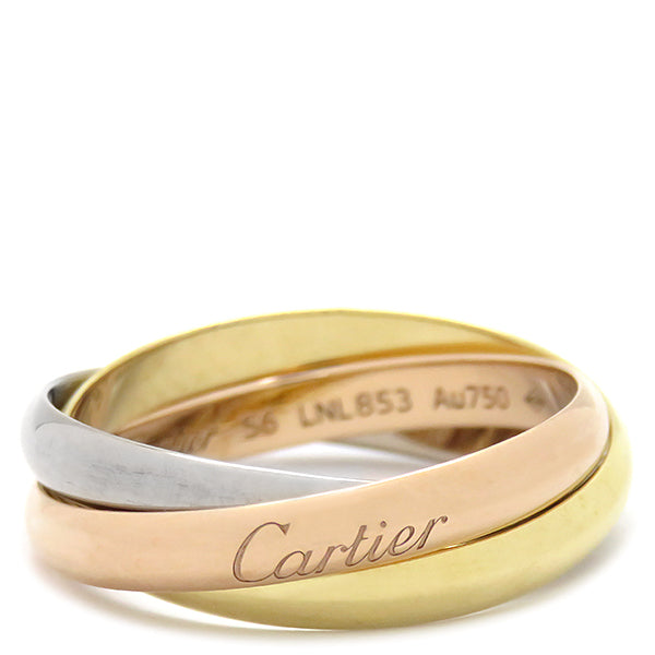 カルティエ Cartier トリニティ SM CRB4086156 ホワイトゴールドXイエローゴールドXピンクゴールド K18WG K18Y