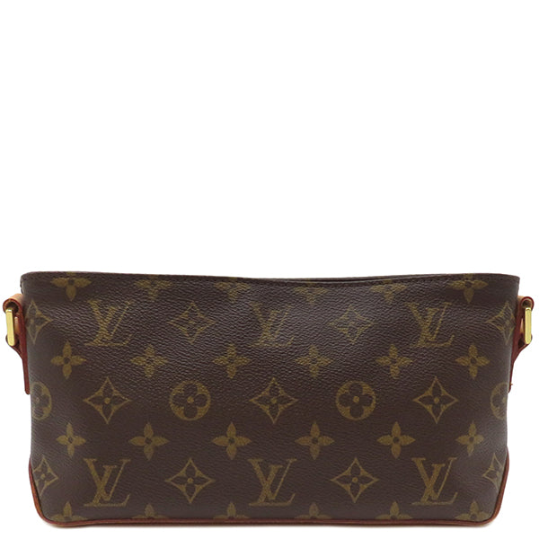 ルイヴィトン LOUIS VUITTON トロター M51240 モノグラム モノグラムキャンバス ショルダーバッグ ゴールド金具 茶 斜め