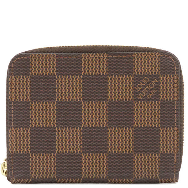 ルイヴィトン LOUIS VUITTON ジッピー コインパース N63070 ダミエエベヌ ダミエキャンバス コインケース ゴールド金具