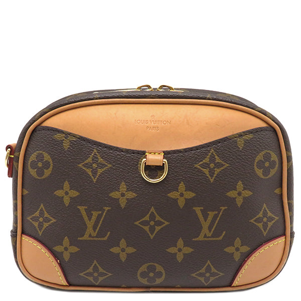 ルイヴィトン LOUIS VUITTON ドーヴィル MINI M45528 モノグラム モノグラムキャンバス ショルダーバッグ ゴールド金具 茶