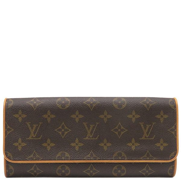 ルイヴィトン LOUIS VUITTON ポシェットツイン GM M51852 モノグラム モノグラムキャンバス ショルダーバッグ ゴールド