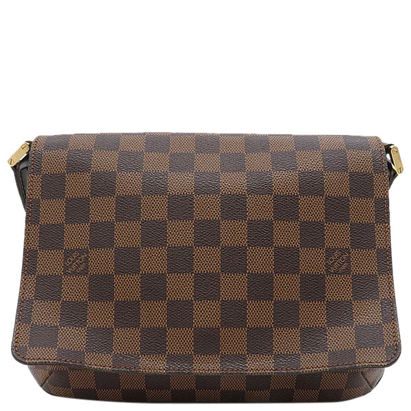 ルイヴィトン LOUIS VUITTON ミュゼット タンゴ N51255 ダミエエベヌ ダミエキャンバス ショルダーバッグ ゴールド金具 茶