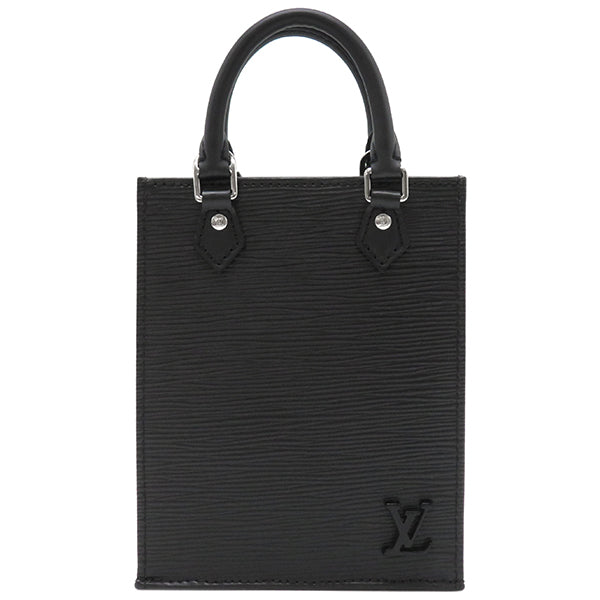 ルイヴィトン LOUIS VUITTON プティット サックプラ M69441 ブラック エピレザー 2WAYバッグ シルバー金具 黒 ミニ