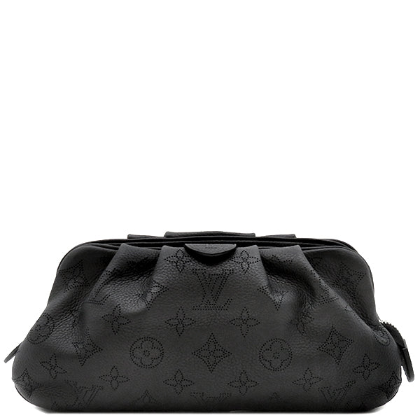 ルイヴィトン LOUIS VUITTON スカラ ミニ M80093 ブラック モノグラムマヒナ 2WAYバッグ シルバー金具 ショルダー