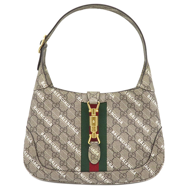 グッチ GUCCI ジャッキー 1961 636706 ベージュ GGスプリームキャンバス ショルダーバッグ ゴールド金具 ザ ハッカー プロジェクト  バレンシアガ