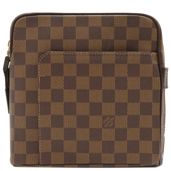 ルイヴィトン LOUIS VUITTON オラフ PM N41442 ダミエエベヌ ダミエキャンバス ショルダーバッグ ゴールド金具 茶