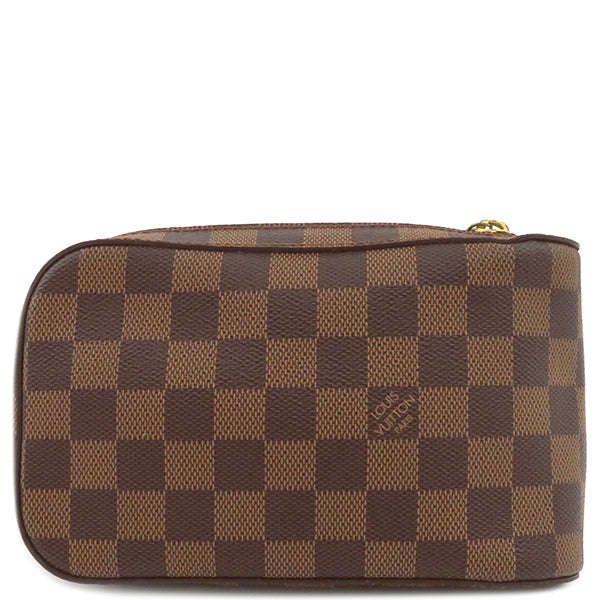 ルイヴィトン LOUIS VUITTON ジェロニモス N51994 ダミエエベヌ ダミエキャンバス ボディバッグ ゴールド金具 茶 ウエス