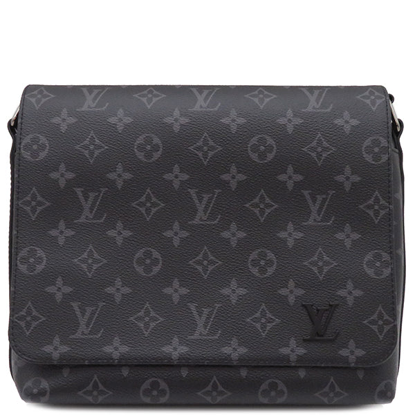 ルイヴィトン LOUIS VUITTON ディストリクト PM NV3 M46255 モノグラムエクリプス モノグラムエクリプスキャンバス  ショルダーバッグ シルバー金具 黒 グレー