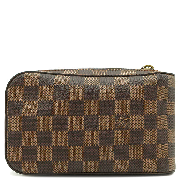 ルイヴィトン LOUIS VUITTON ジェロニモス N51994 ダミエエベヌ ダミエキャンバス ボディバッグ ゴールド金具 茶 ウエス