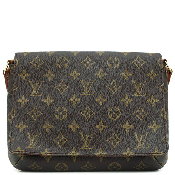 ルイヴィトン LOUIS VUITTON ミュゼットタンゴ M51257 モノグラム モノグラムキャンバス ショルダーバッグ ゴールド金具 茶 肩掛け