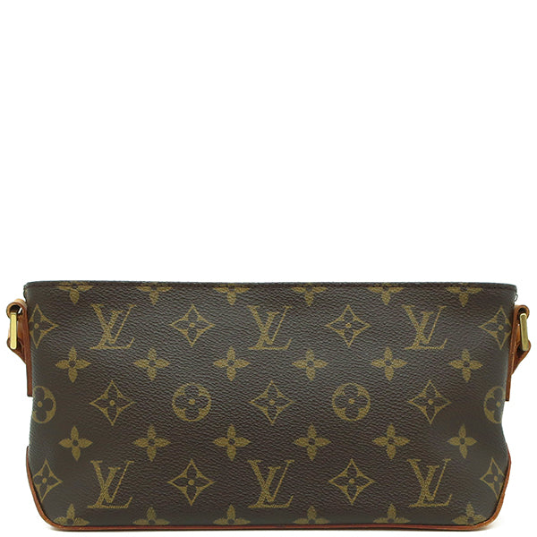 ルイヴィトン LOUIS VUITTON トロター M51240 モノグラム モノグラムキャンバス ショルダーバッグ ゴールド金具 茶 斜め掛け