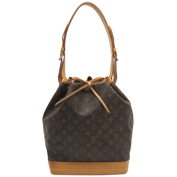 ルイヴィトン LOUIS VUITTON ノエ M42224 モノグラム モノグラムキャンバス ショルダーバッグ ゴールド金具 茶 肩掛け 巾着