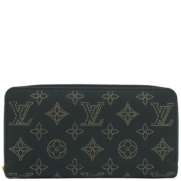 ルイヴィトン LOUIS VUITTON ジッピー ウォレット M82645 ノワール モノグラムマヒナ 長財布 ゴールド金具 黒 ラウンド