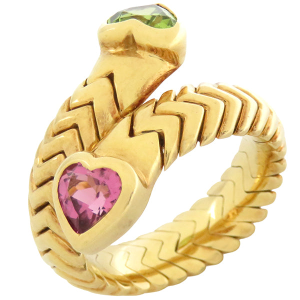 ブルガリ BVLGARI ドッピオ バチェラート ハート イエローゴールド