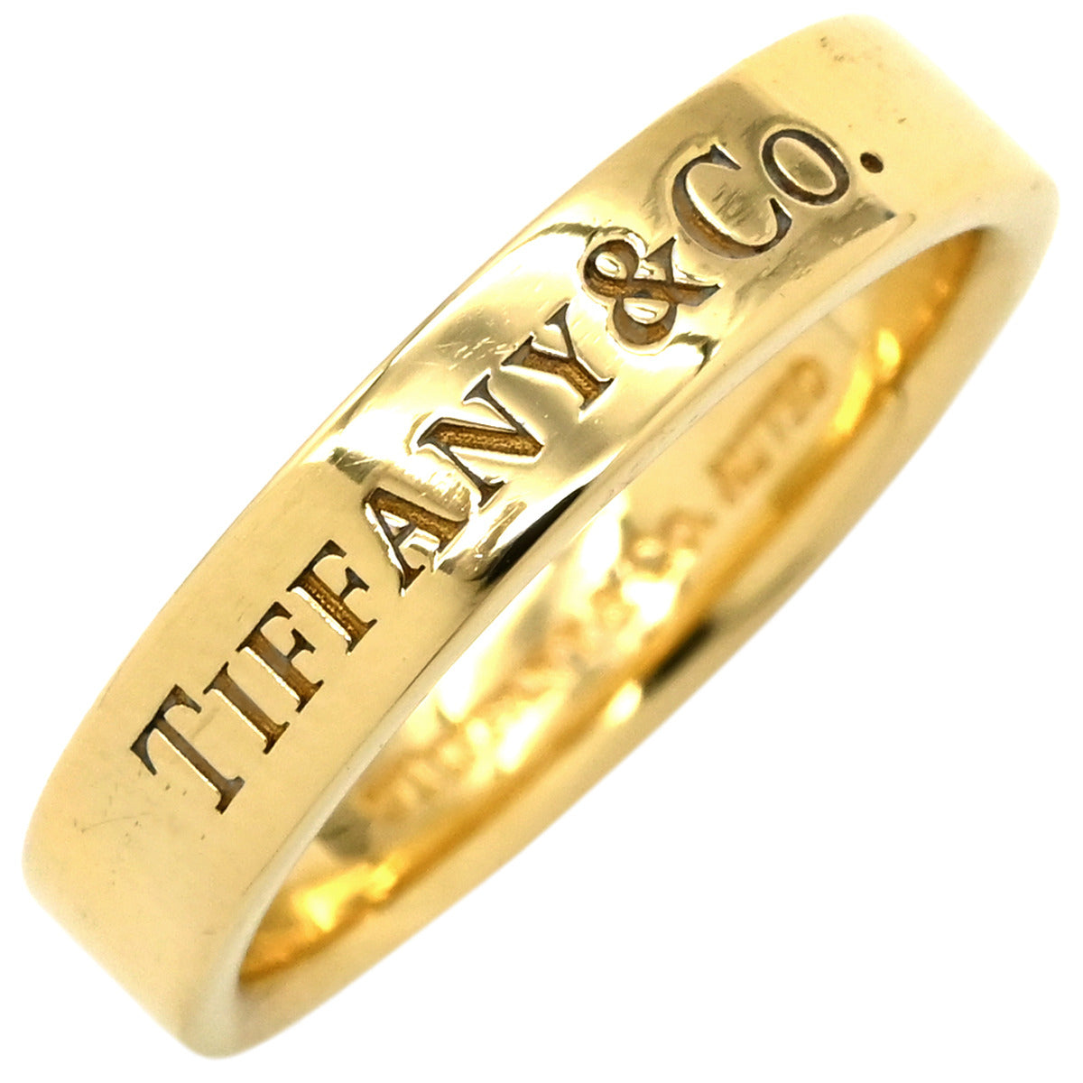 ティファニー Tiffany & Co フラットバンド イエローゴールド