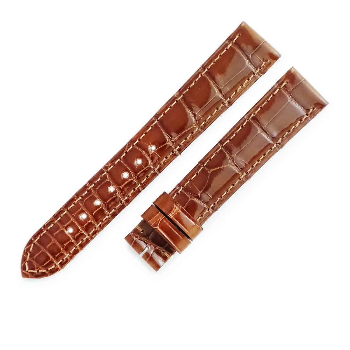 カルティエ Cartier 純正 KD02AN67 ブラウン クロコダイル 腕時計