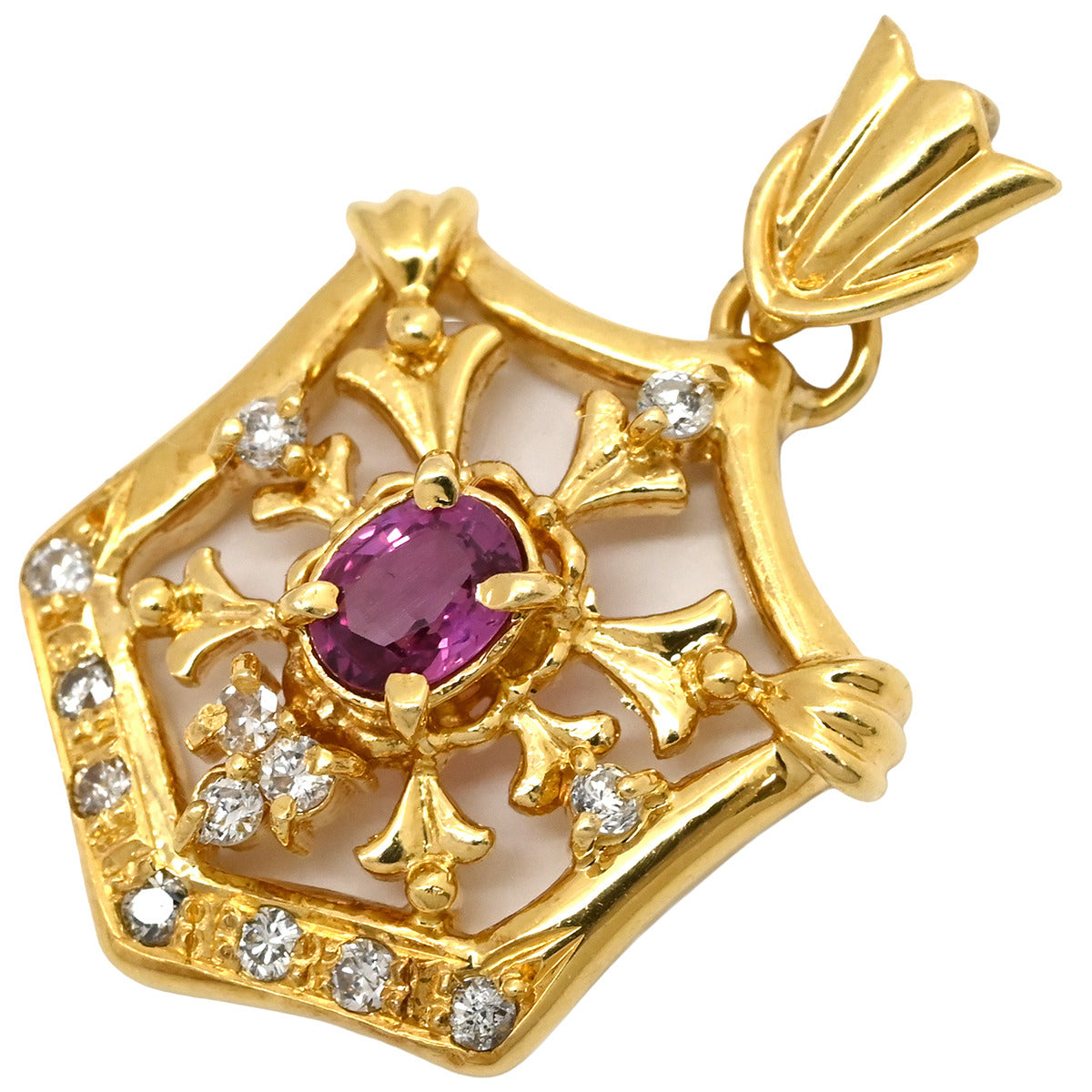 ノンブランド NON BRAND イエローゴールド K18YG ダイヤモンド