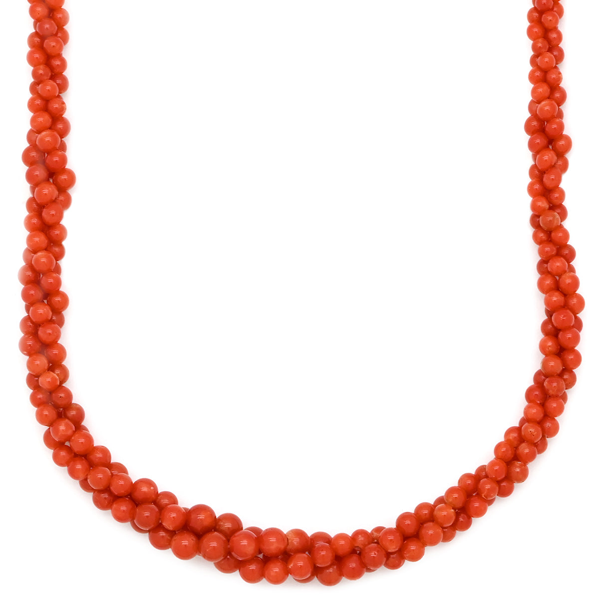 ノンブランド NON BRAND 珊瑚 サンゴ レッド シルバー 珊瑚 ネックレス