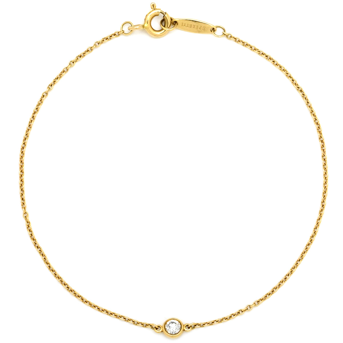 ティファニー Tiffany & Co バイザヤード 1Pダイヤ イエロー