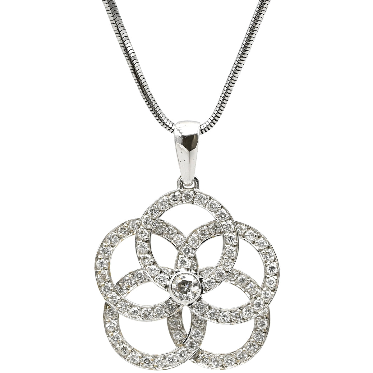 ノンブランド NON BRAND ダイヤ ペンダント ホワイトゴールド