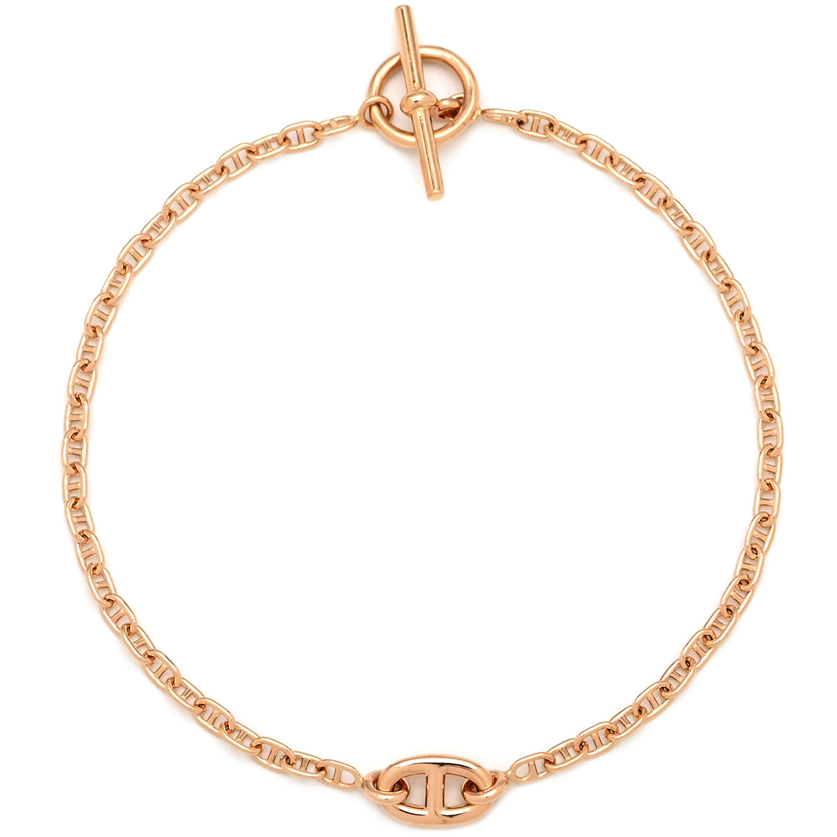 エルメス HERMES ニュー ファランドール ローズゴールド K18PG ST