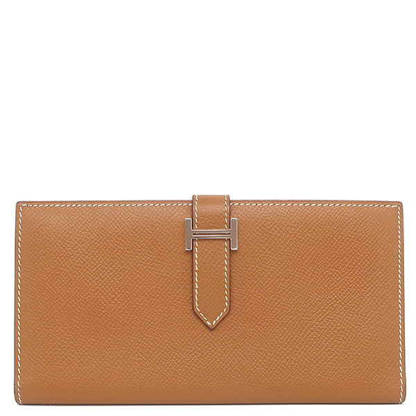 エルメス HERMES ベアンクラシック ゴールド ヴォーエプソン 長財布
