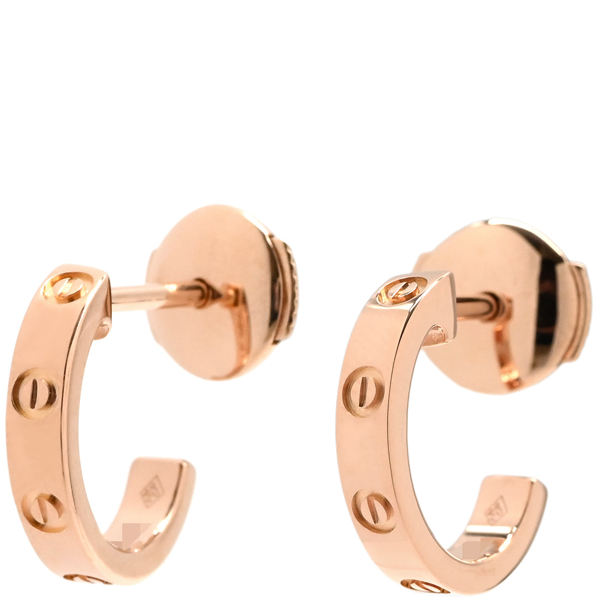 カルティエ Cartier ラブ LOVE フープピアス SM B8029000 ピンク