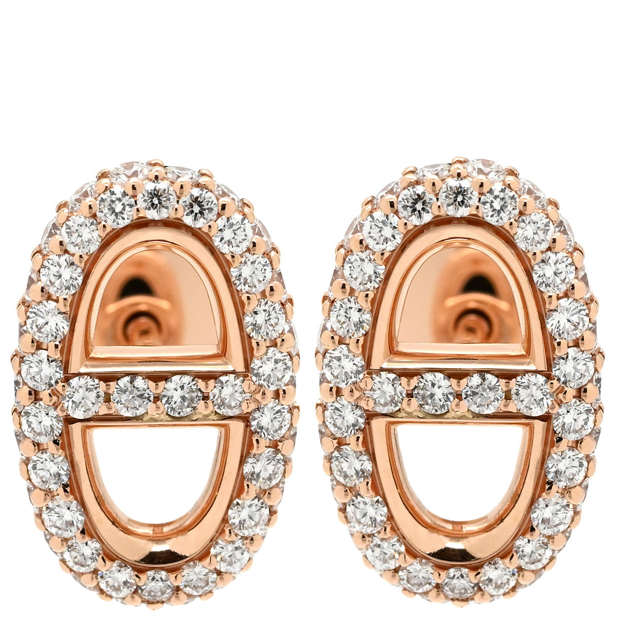 エルメス HERMES H221516B 00 ピンクゴールド ピアス K18PG Au750 18K