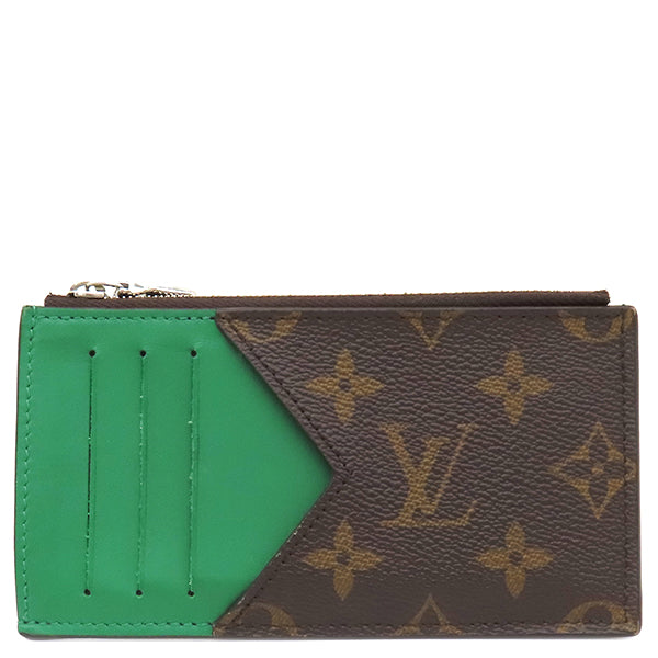 LOUIS VUITTON カード・ホルダー モノグラム/グリーン　値下 LOUIS VUITTON（ルイ・ヴィトン） コインカードホルダー モノグラム