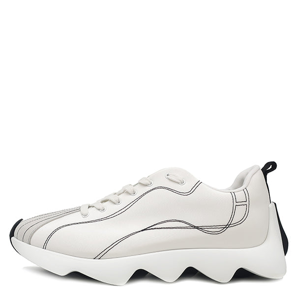 エルメス HERMES アンヴォル H221894Z ホワイト キャンバス スウェード