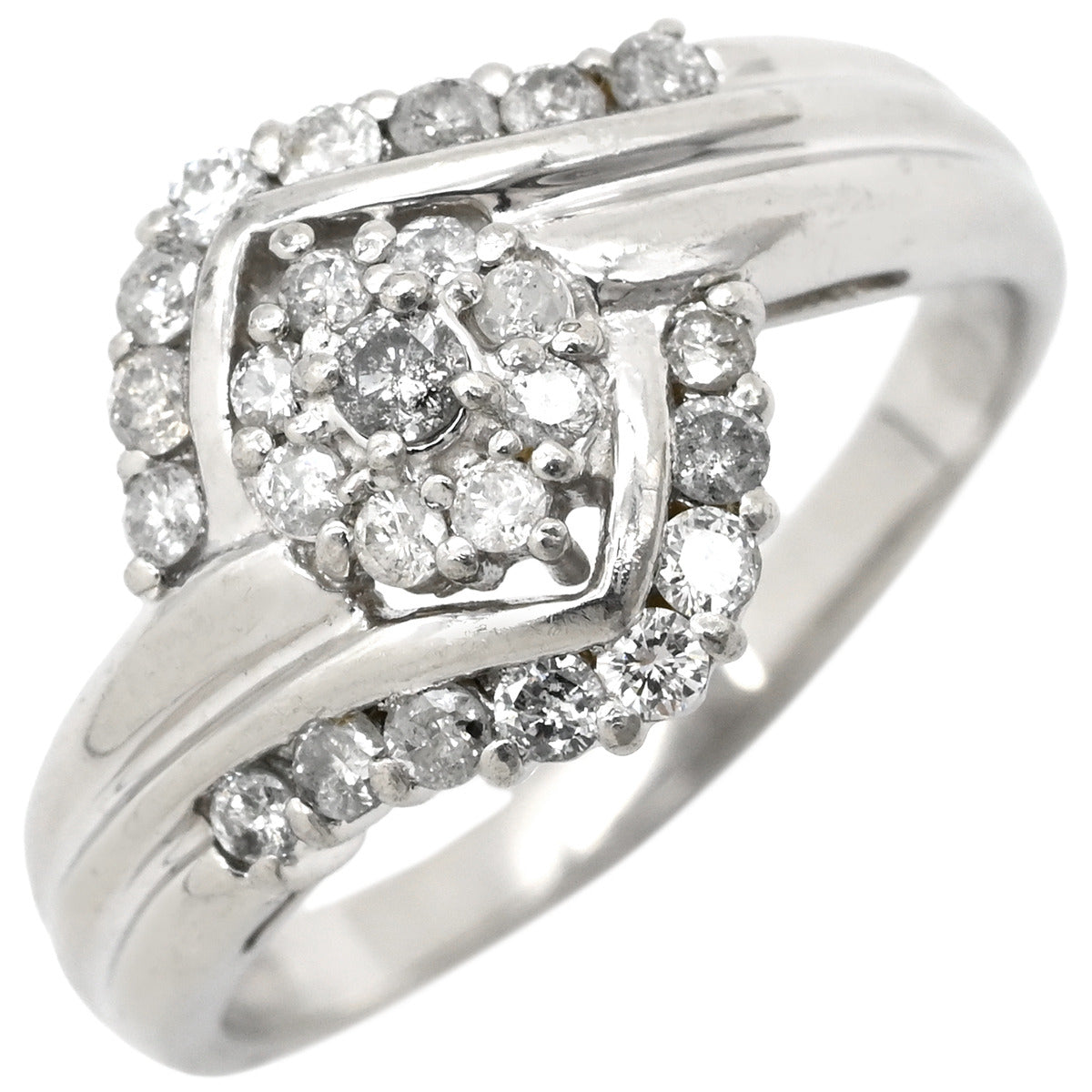 ダイヤモンド　プラチナ　シルバー　リング ノンブランド NON BRAND Pt ダイヤモンド 0.54ct プラチナシルバー