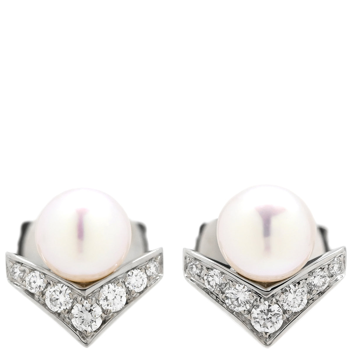 ショーメ CHAUMET エグレット パール ダイヤピアス 085046 ホワイト