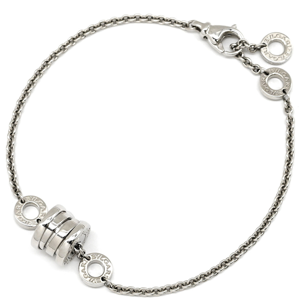 ブルガリ　ビーゼロワン　k18WG/750　ブレスレット ブルガリ BVLGARI ビーゼロワン B-zero1 エレメント ホワイトゴールド