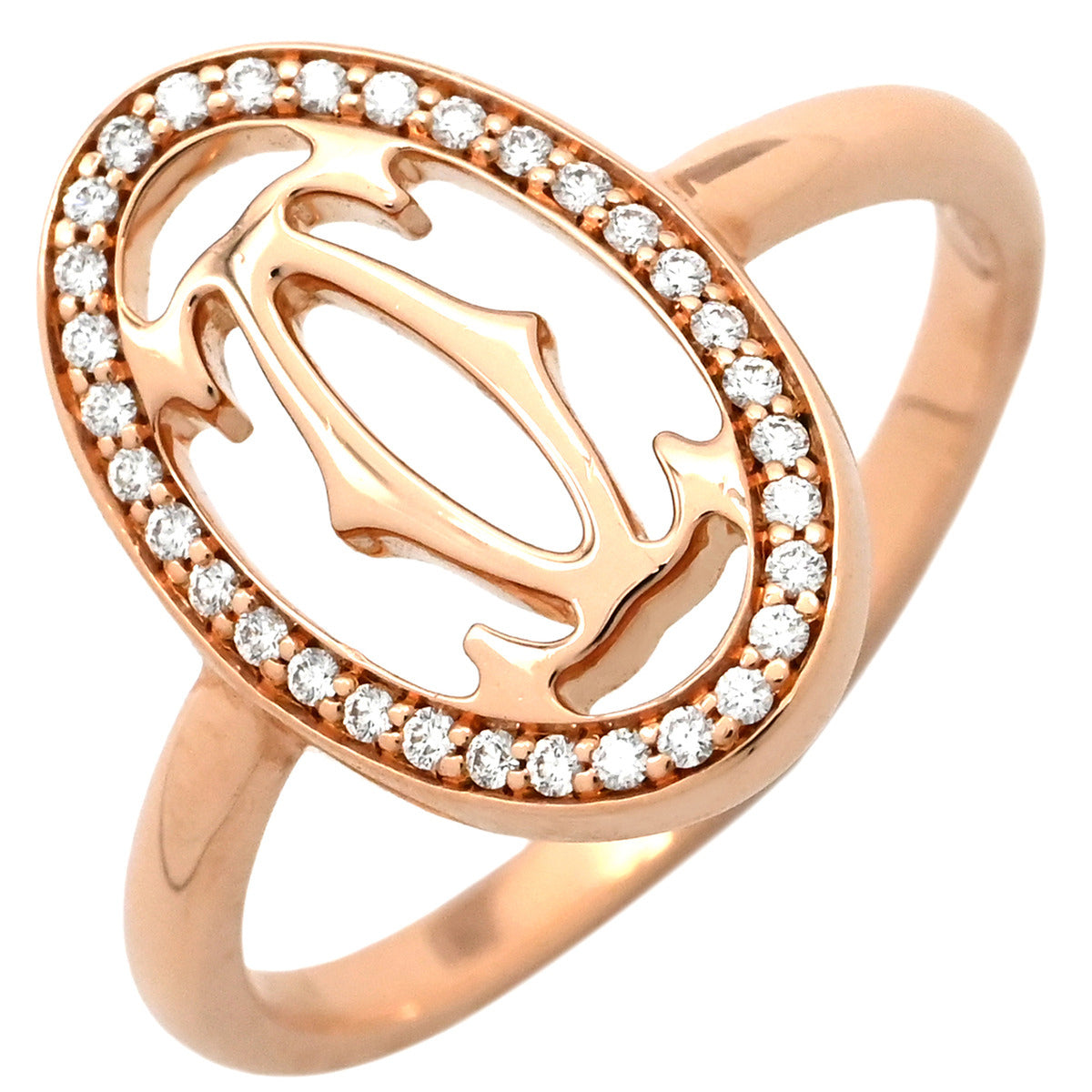 カルティエ Cartier ロゴ ドゥーブルC ダイヤ B4093200 ピンクゴールド