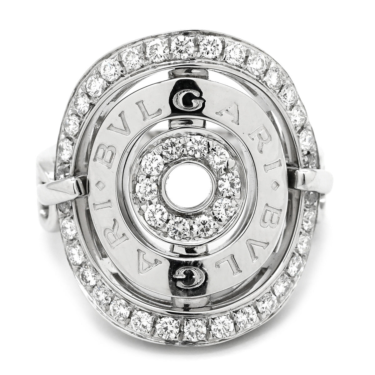 ブルガリ BVLGARI チェルキ ダイヤリング ホワイトゴールド リング